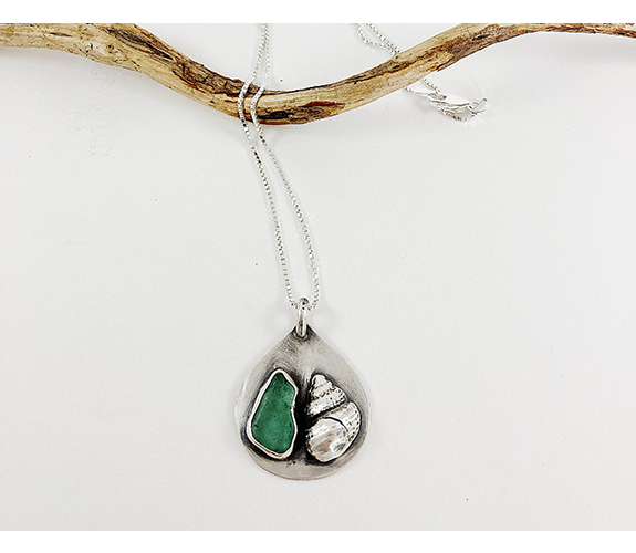 "South African Sea Glass" necklace - Andi Clarke